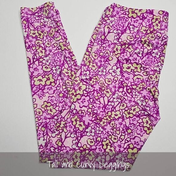 LuLaRoe TC Leggings Floral NEW - Picture 1 of 1